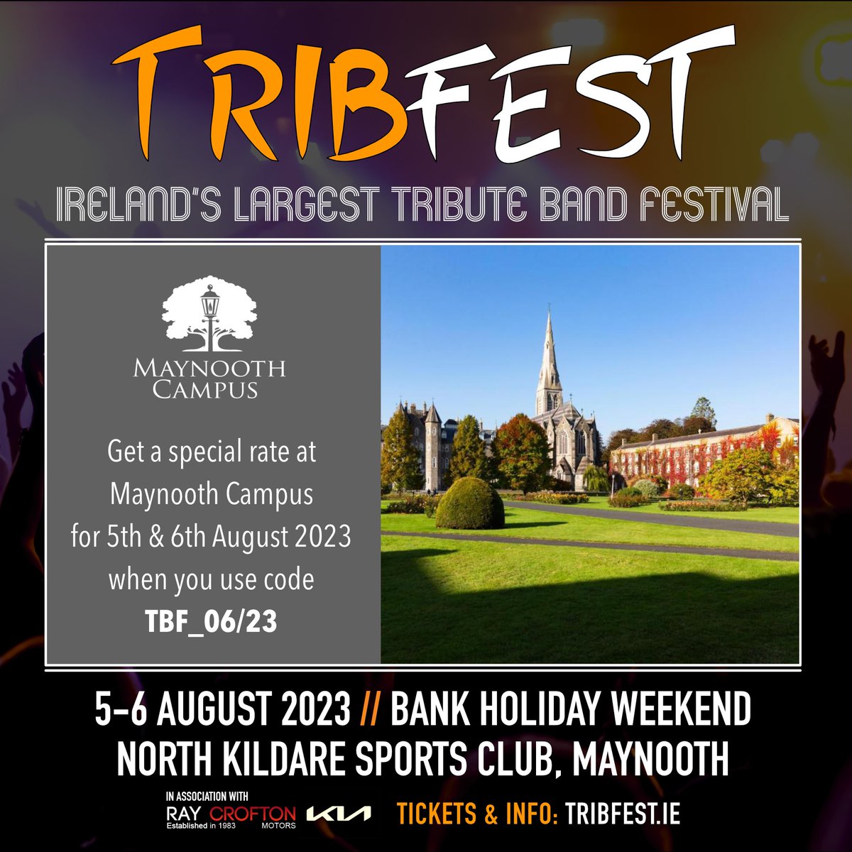 Attending @tribfestie this summer? Stay with us and avail of a special rate when you use booking code “TBF_06/23” 

#tribfest #accommodation #linkonbio #campusaccommodation #maynoothcampus #apartments