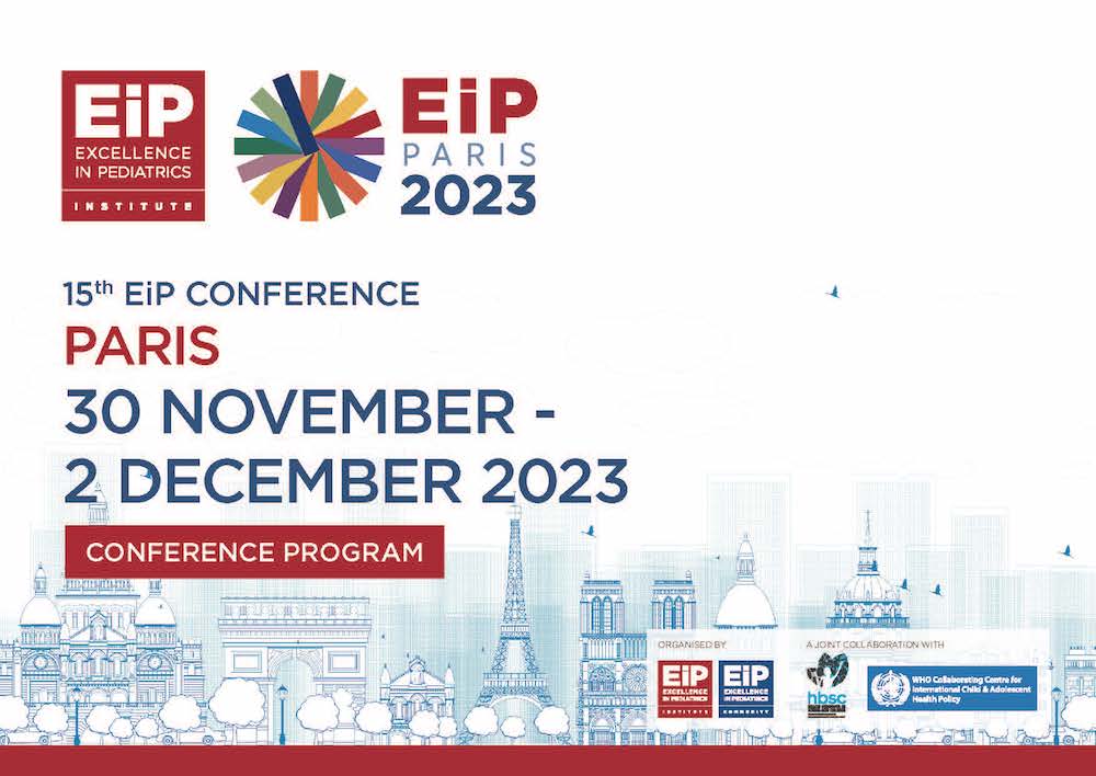 15th Excellence in Pediatrics Conference in Paris - 30 November until 2 December. Standard Registration Period ends 30 June. Check out the latest program PDF and submit your abstract now to hear the decision from EIP by the end of June 2023. Register here bit.ly/EIP2023-Paris