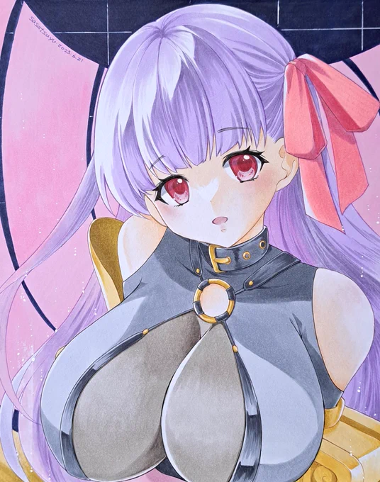 パッションリップ再び。 今度は顔小さめに描いてみたので「下」まで入った('∀`) けどまだ小さいか?