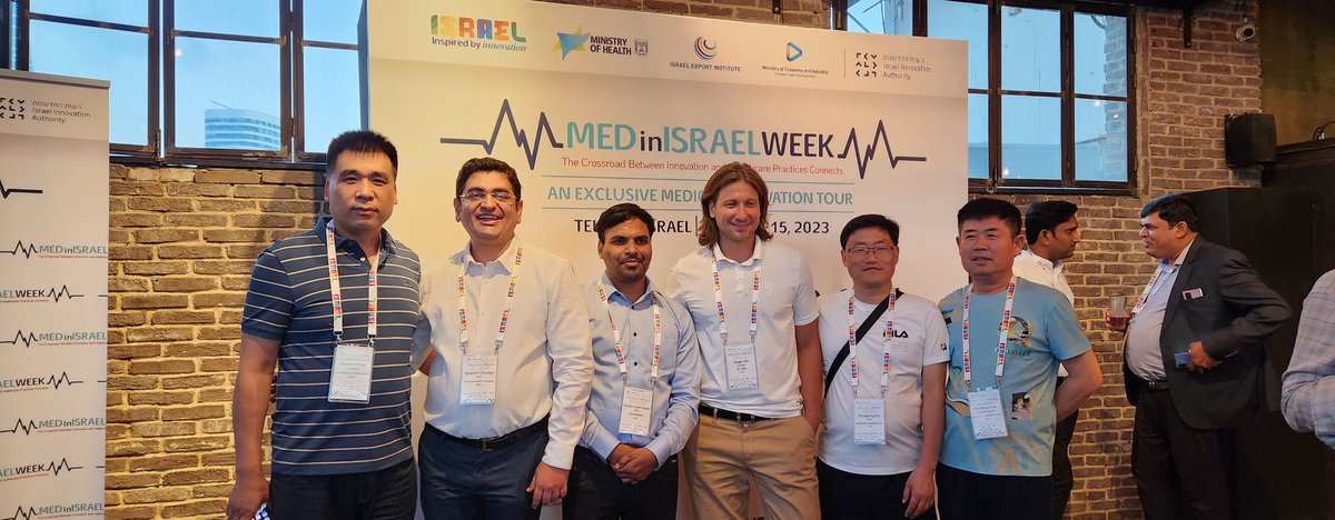 Ihubanubhuti's tweet photo. #medinisrael Week 2023: An exclusive medical innovation tour was organized in Tel Aviv, Israel. Mr. Saurabh Chaubey, CEO got an opportunity to represent iHub Anubhuti and explore the country's #innovation ecosystem in the #healthcare domain.
@IIITDelhi @IndiaDST @MedinIsrael https://t.co/9HKnXAt0nW