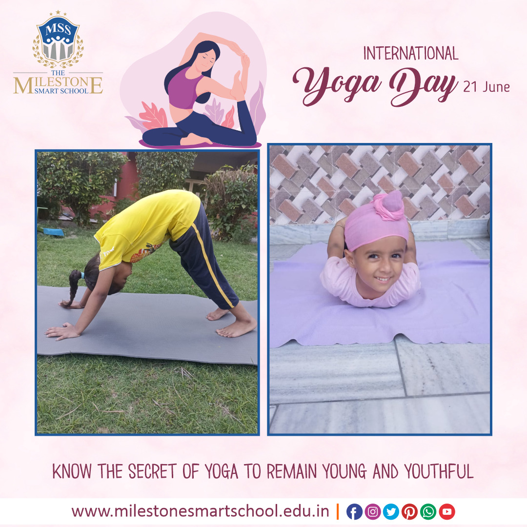 DlfMilestone's tweet photo. Yoga is the perfect way to unite body, mind, and spirit.
#InternationalYogaDay #YogaDay #Yoga
#DLFColony #AmanBagh #BestSchoolNearMe #BestSchoolInPatiala #ICSESchool #Punjab
#TheMilestoneSmartSchool #MSS https://t.co/xs6kA9JVsc