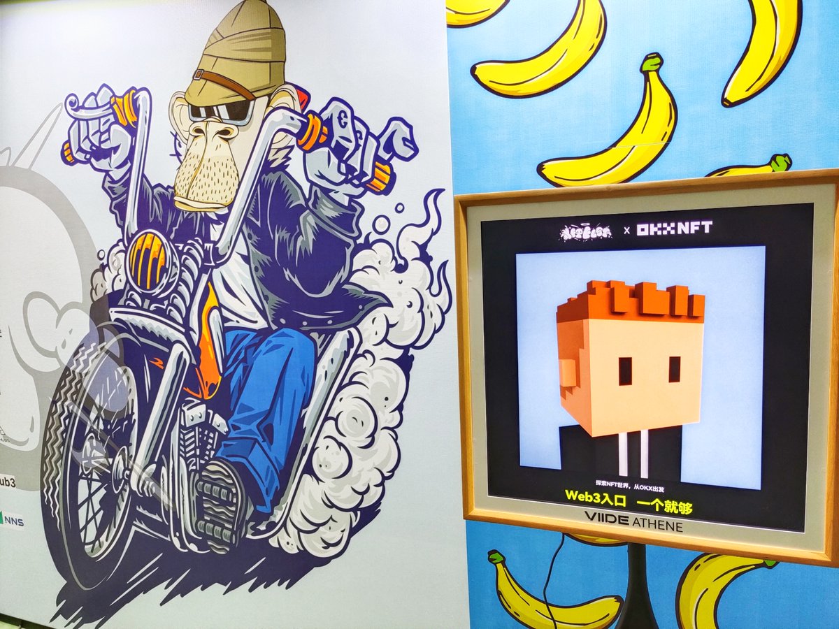 OddOwlClub's tweet photo. 🖼Check out this mind-blowing #VIIDE gallery at CDC @NFTfest_ !
Step into the digital wonderland🔥Get ready to immerse yourself in the world of NFTs.@BoredApeYC @doodles @cryptopunks @MeebitsNFTs @okxchinese @okx
#WEloveNFT #NFTfest #NFTdisplay https://t.co/LRsS59k8of