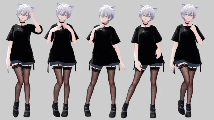 Aパッケージは縦写真にちょうどいいポーズを収録予定  #Shinra3D