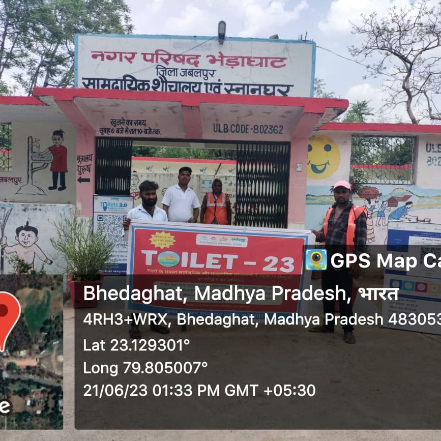 NBhedaghat's tweet photo. नगर परिषद भेड़ाघाट में टॉयलेट अभियान के अंतर्गत आज सभी सार्वजनिक और सामुदायिक शौचालयों का निरीक्षण किया गया 
#Toilet23MP #SanklpMP #Swachhsurvekshan2023MadhyaPradesh @swachhBharatGov
@SwachSurvekshan
@MoHUA_India
@RoopaMishra77
@Secretary_MoHUA
@urbansbm https://t.co/MUw2CfodE9