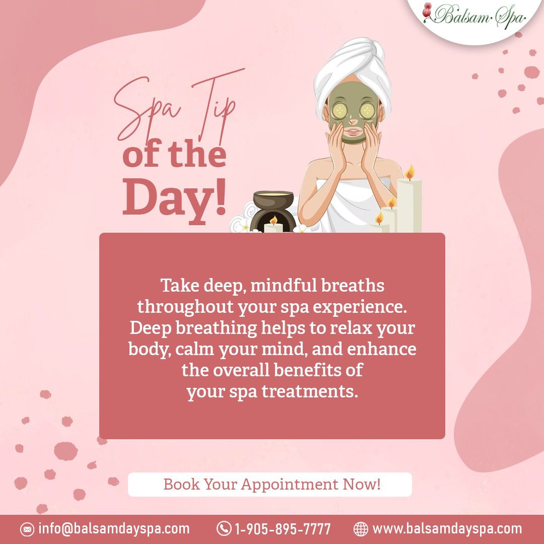BalsamDaySpa's tweet image. Discover the art of self-care with our spa tip of the day - Small steps for a big impact on your wellness journey.✨
Contact us to Book Your Appointment!💯
.
.
.
.
#spatip #spatips #spatime #MassageSalon #newmarketspas #newmarketsalon #BalsamDaySpa #spa #skincare #glowup