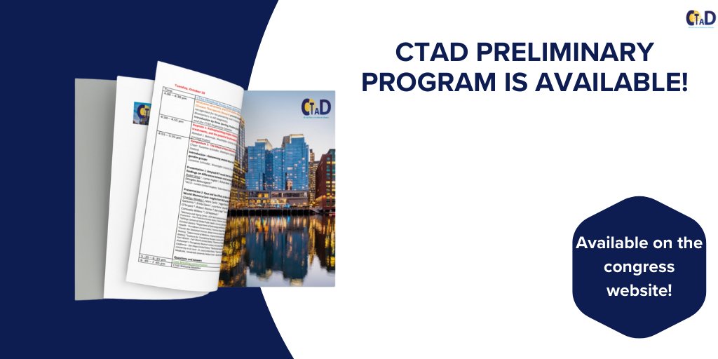 #CTAD23 preliminary program is now available!
Discover on our website 👇
ctad-alzheimer.com/symposia-and-o…

#endalz #clinicaltrials #ADresearch