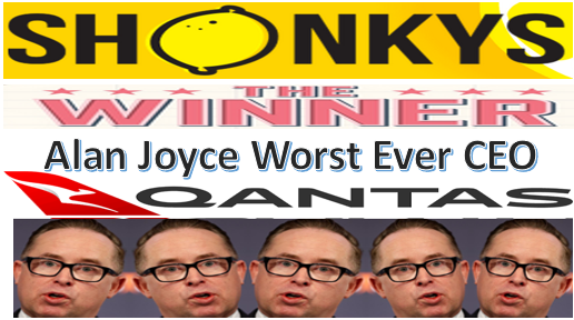 mryansisland's tweet photo. @SalkeldHelen #Qantas wins the #Shonkys with grubby greedy #AlanJoyce as #CEO https://t.co/Yi1nh8DaQv
