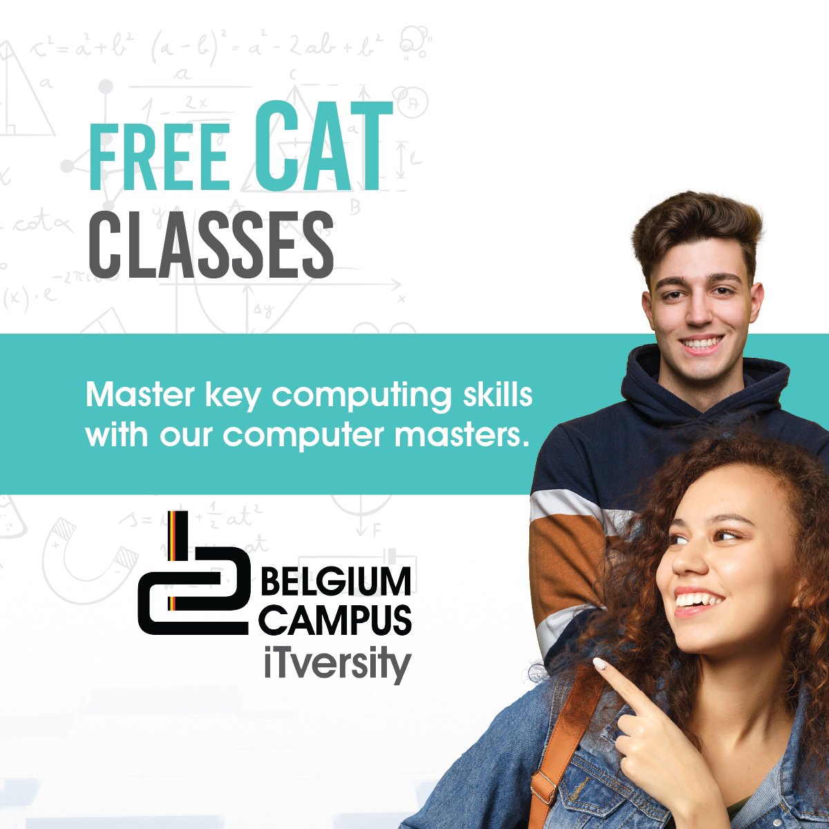 BelgiumCampus's tweet image. Grade 11s & #Matrics! CAT got your tongue? Don't suffer in silence.
Boost your #ComputerApplicationsTechnology marks with our #FREE #extraclasses from 10–14 July.
Book your space today to avoid disappointment: bit.ly/3G7woKS