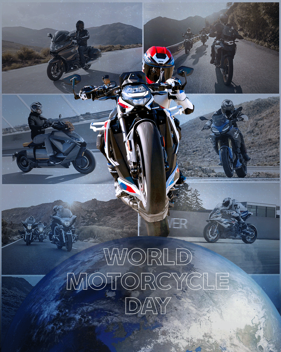 No other day fits as perfectly to celebrate our community as #WorldMotorcycleDay! 🌍

It is time to go out, enjoy the ride of life, and create new memories — together with fellow riders. 🏍️ #MakeLifeARide

What's your next ride??

#BMWMotorrad