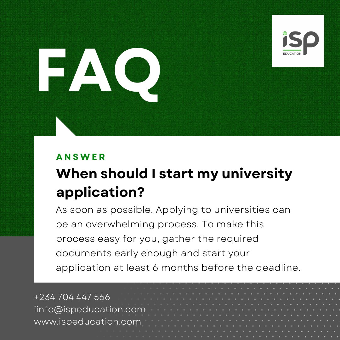 Got a question?
We've got the answer!
Contact an ISP Education Consultant TODAY!

+234 704 447 5366
info@ispeducation.com
ispeducation.com

#studyabroad #internationalstudent #studyabroadconsultants  #studyabroad2023 #studyabroadconsultancy