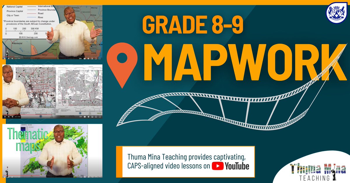 WCED_eCulture's tweet image. Navigate the World of Geography: Mapwork:
Gr 8&amp;amp;9 Geography | Basic Mapwork | L1/5 | Types of Maps: youtu.be/BPhESeVmyvs
Gr 8 SS Geography | T2 L1 | Weather Elements: youtu.be/E_dFtWDnzGU 

#ThumaMinaTeaching #MapworkMastery #ChartYourSuccess #ExploreTheWorld