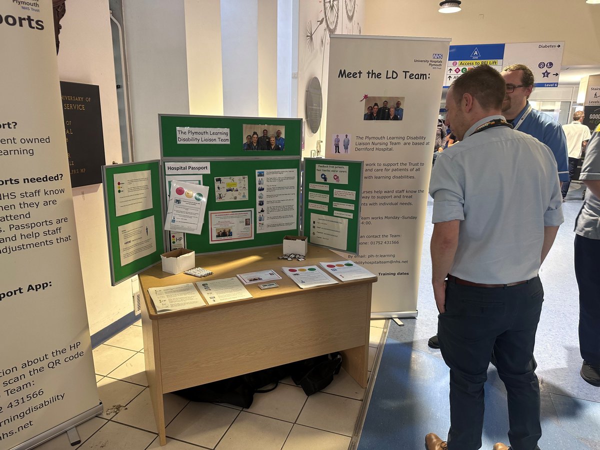DerrifordT's tweet photo. Celebrating Learning Disability Week 2023 here at @Derriford_Hosp https://t.co/styCBQL2aN