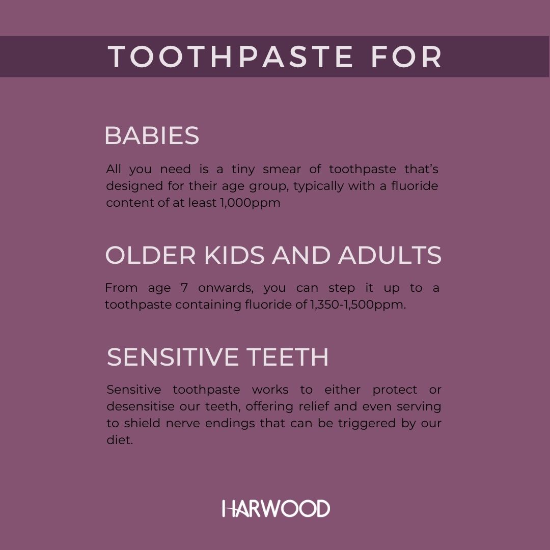 Toothpaste for... Babies, older kids and adults, sensitive teeth & stained teeth:
harwooddentalcare.co.uk/smile-blog/wha…

📞 01204 304568
📧 info@harwooddentalcare.co.uk
💻 harwooddentalcare.co.uk

#harwooddentalcare #harwooddental #dentaltips #dentalfacts #dentalsurgery #dentalclinic