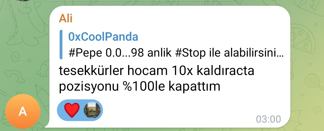 $Pepe %13 ✅
Sattım gitti.
2. Atağa geçerse paylaşım yaparım.
#Hodl sepetimiz var o yüzden diğer parayı oyalamak yok hızli trade atıcaz