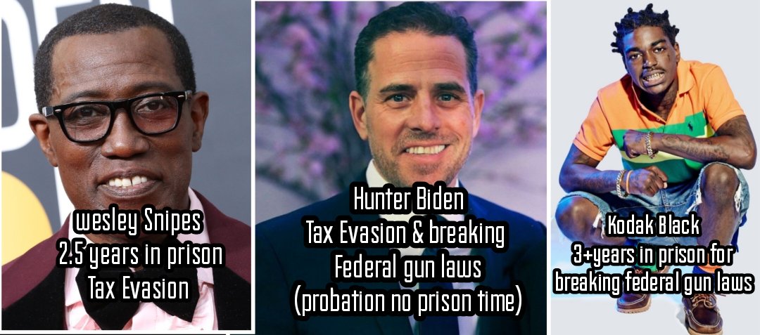 🤔 it's not a 'White Privileged' thing it's a Democrat/Liberal Thing.  I do find it funny that two of these men who are black did prison, but the White President Son, who did the same crime, gets probation.🤔 and blacks think Democrats care about them!🤣🤣🤣 #Demsdontcare