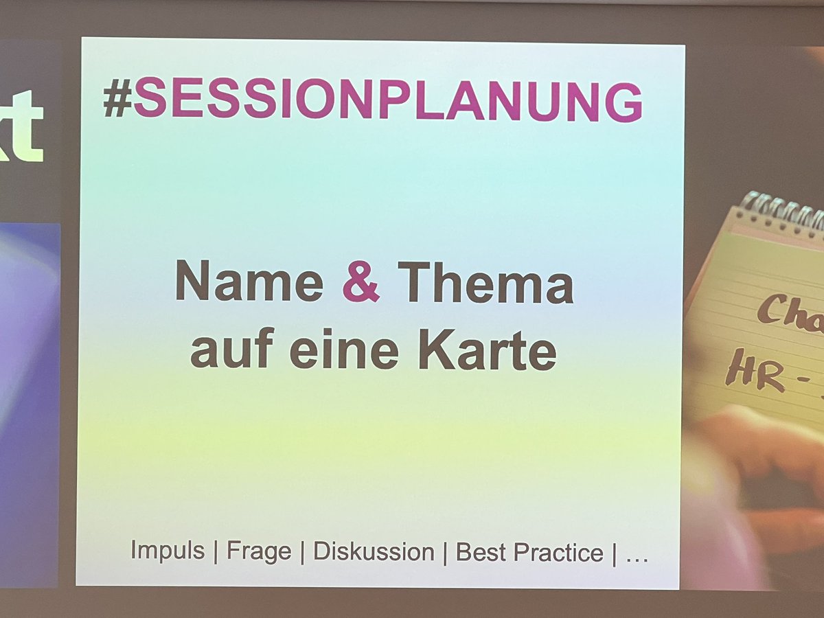 Die #Sessionplanung startet! #upnxt #HSMA #IHA #elevatr