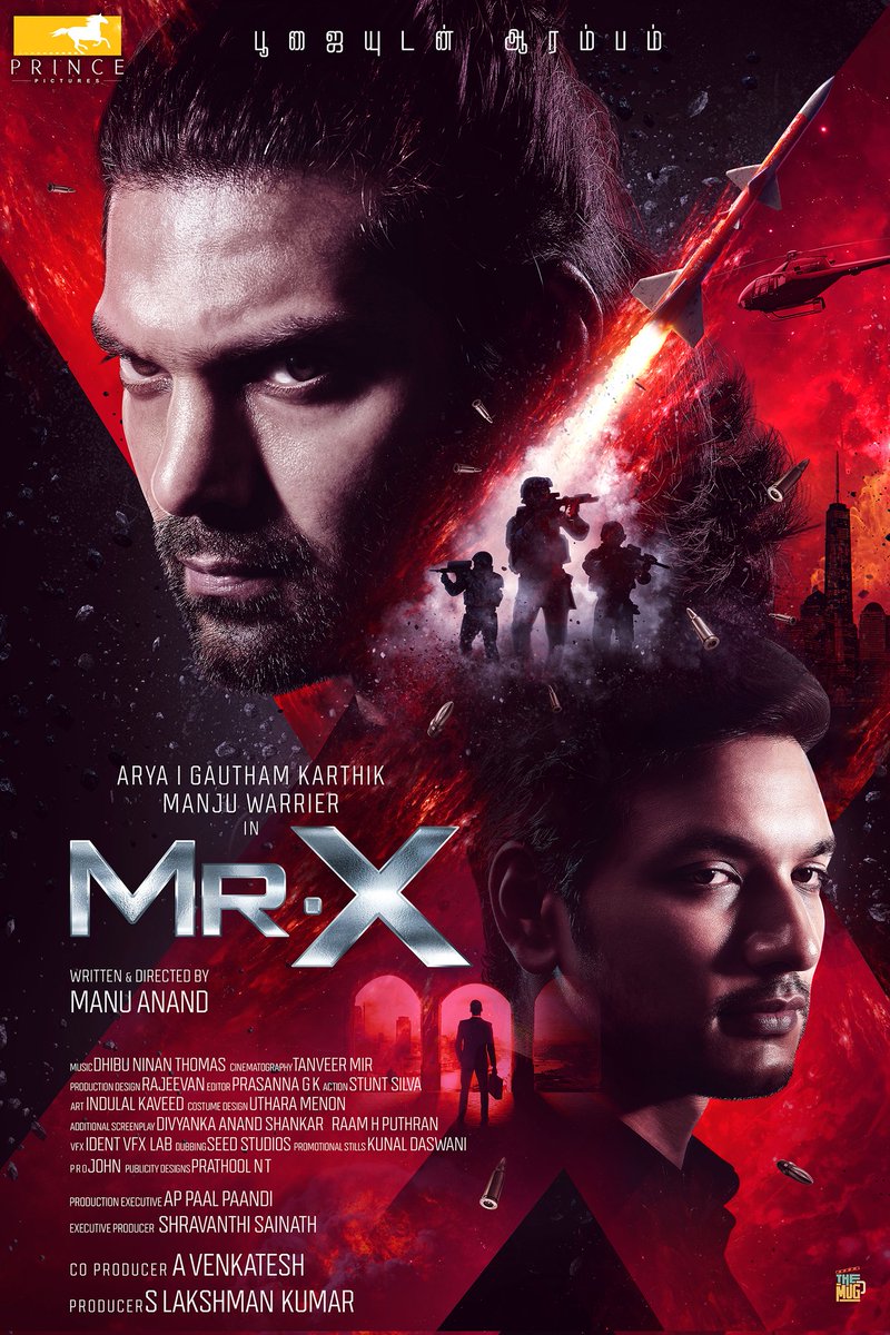 Excited to join #MrX. Starring @aryaoffl and @gauthamramkarthik Directed by @itsmanuanand @princepicturesindia @lakku76 @venkatavmedia