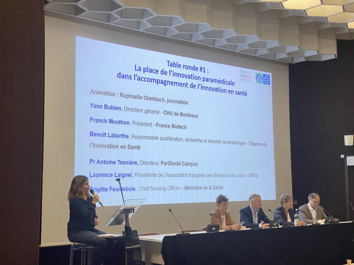 Présent aujourd’hui à la première journée de l’innovation paramédicale organisée à #Bordeaux 

De belles discussions en perspectives notamment sur l’évolution du rôle le en première ligne des soignants et leur importance dans les développements  technologiques

<a href="/SFP_Physio/">SFP</a>