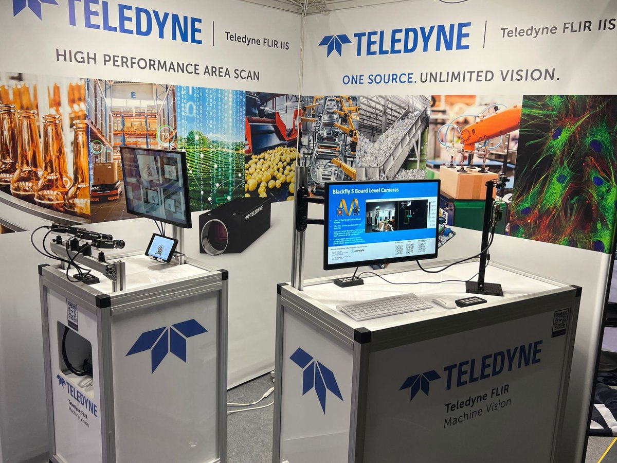 TeledyneDALSA's tweet image. Don&apos;t miss a chance to see what our Forge 5GigE and Blackfly S cameras are capable of at UKIVA today. We are at booths 10 and 42 today!

#UKIVA #MVC2023 #machinevision #inspection #automation