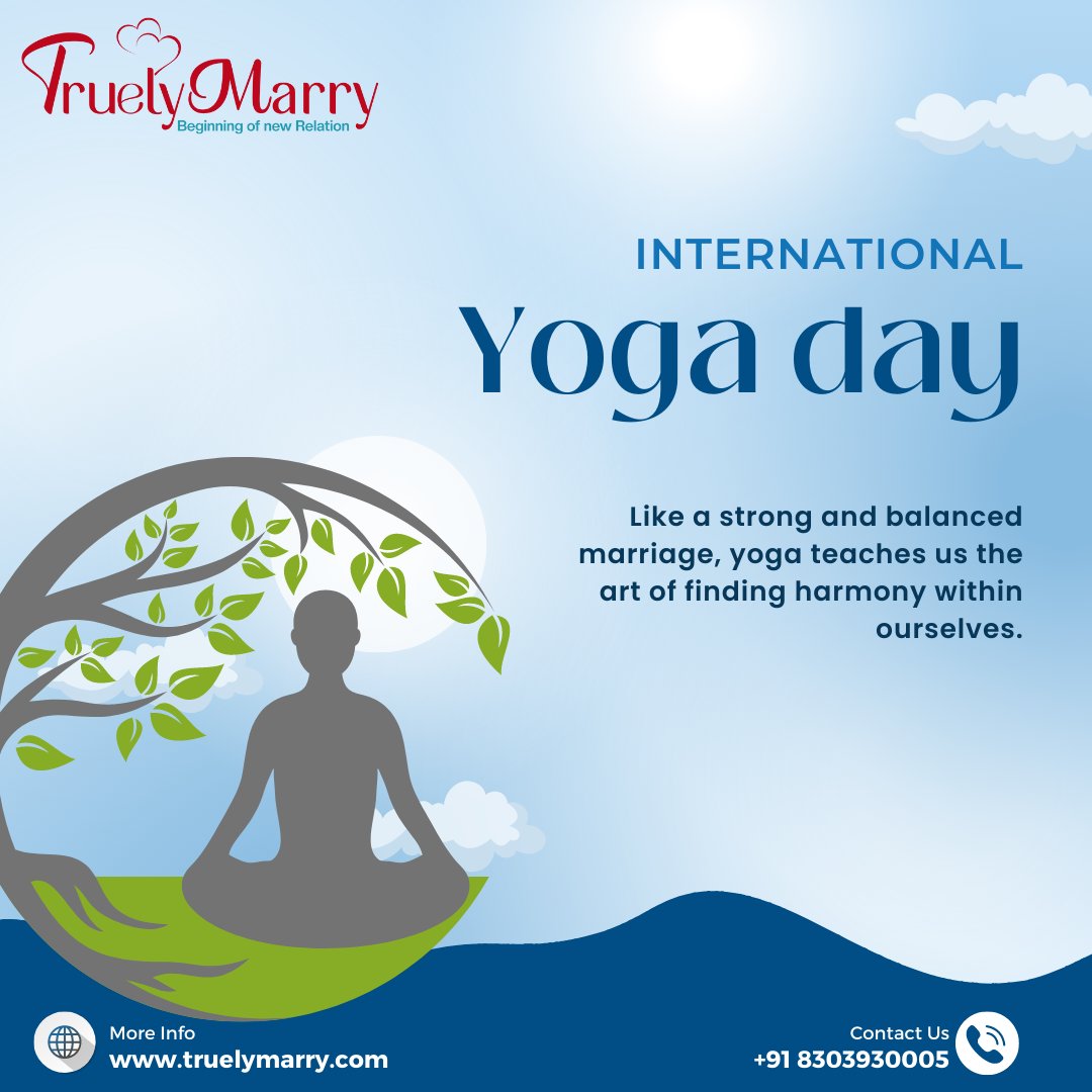 Yoga and marriage both teach us how to find inner peace and balance, guiding us toward harmony in our lives. Happy Yoga Day!
#yoga #day #internationalyogaday #internationaldogday #internationalteaday #yogaeverday #yogaeverydamnday #yogaeveryday #yogaday #yogaeverydamday #yogaever