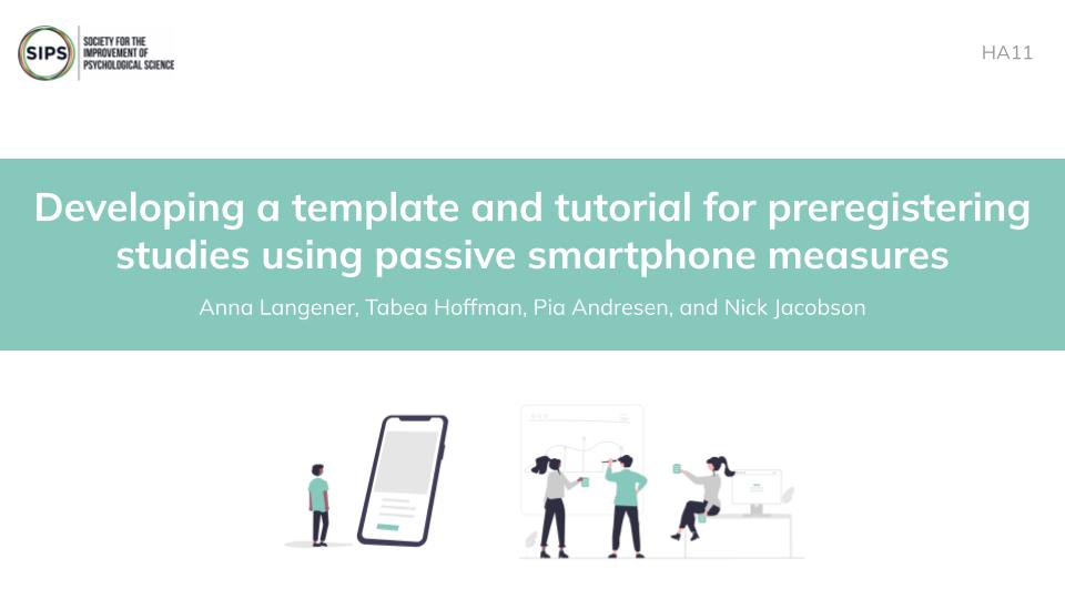 Excited for the upcoming SIPS conference 🥳 Tomorrow we organize a hackathon to develop a preregistration template and tutorial for using passive smartphone measures #SIPS2023. Come and join us!🤗 @NC_Jacobson @pk_andresen @hoffmann_tabea
