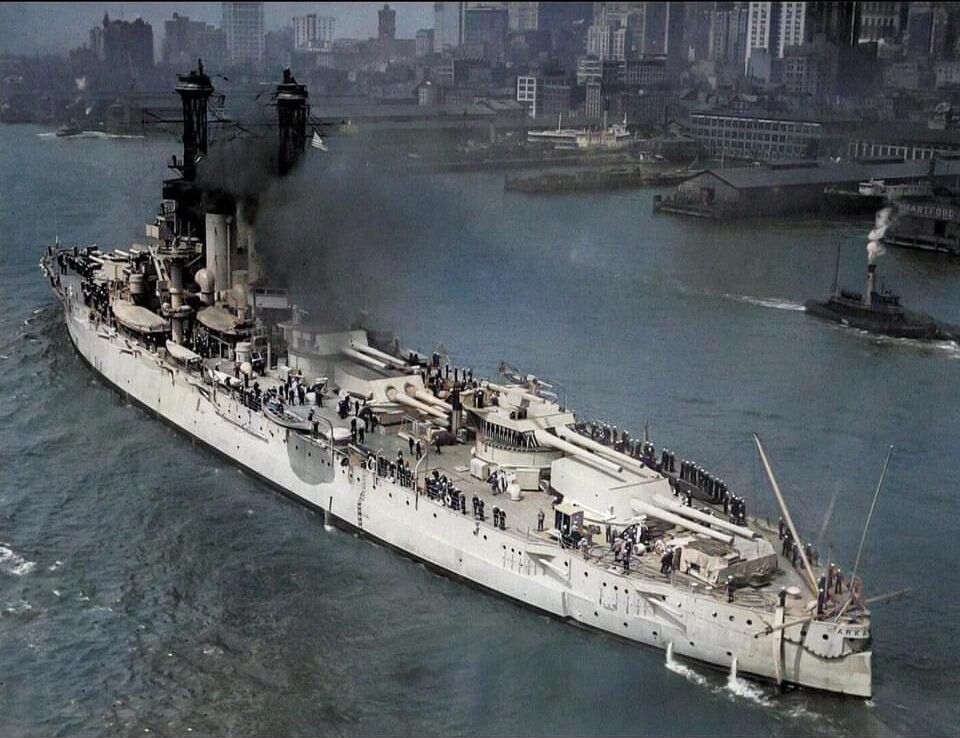 USS Arkansas in New York City