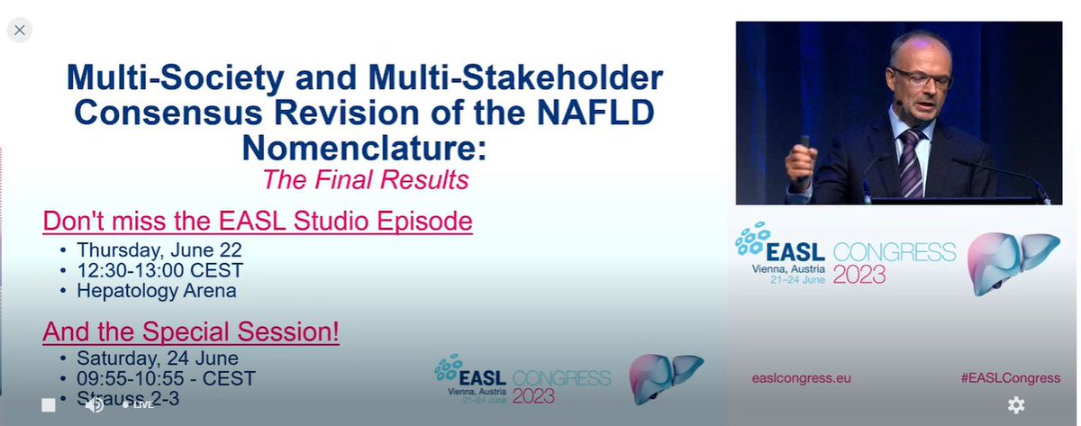 🧐Curious to know where the discussion on #NAFLD nomencalture is at? Don't miss these two important sessions at this year's #EASLCongress👇 #LiverTwitter #EASLStudio