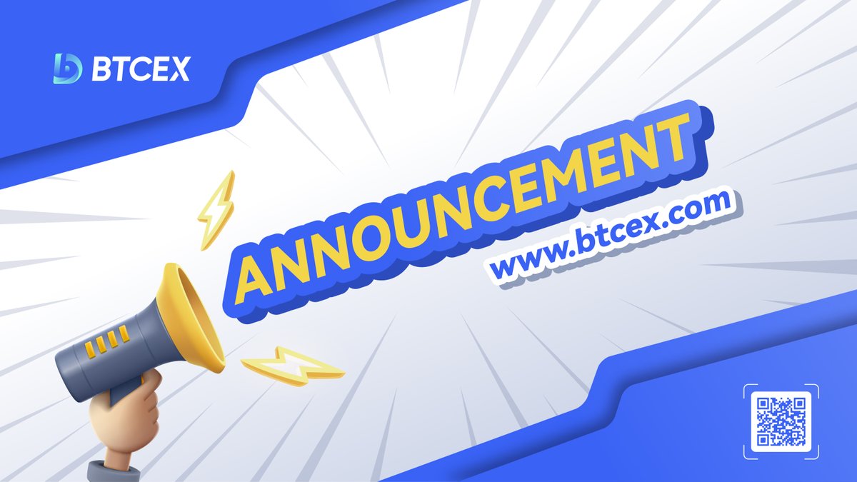 🔒💔 Farewell, BTCEX Community! Starting June 21, 2023, we'll be gradually shutting down our trading platform. Withdrawals will be open until July 19, 2023. We're deeply saddened to say goodbye, but we're committed to a fair refund process. Thank you for your trust and support.