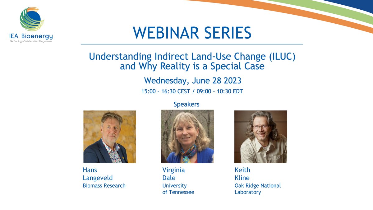 IEABioenergy's tweet photo. #IEABioenergy invites you to participate in the free international webinar “Understanding Indirect Land-Use Change (#ILUC) and Why Reality is a Special Case”, organized by #Task43  #biomasssupply #circulareconomy 

Learn more and register: https://t.co/B7IkRuP3t9 https://t.co/OdvWQiDJby