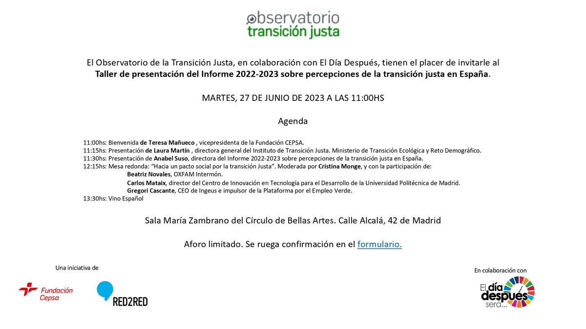 <a href="/RED2REDCons/">Red2Red</a> 👉👉Aquí puedes ver el programa completo. Y recuerda que es necesaria la inscripción previa ya que el aforo es limitado. Te esperamos! <a href="/RED2REDCons/">Red2Red</a>