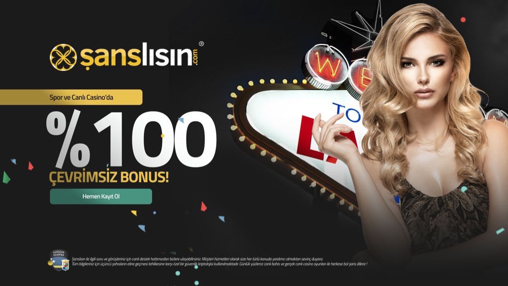 sanslisin363.com ‘da #Şanslısın 
✅İlk yatırıma %100 #ÇEVRİMSİZ!
✅Her yatırıma %25 #ÇEVRİMSİZ!
✅Her kayıba %30 İADE!
✅Her Hafta %100 KOLAY ÇEVRİM! 
✅5 Kayıba 1 #Şansbonusu! 
  #sanslisingiris #slot #casinobonus