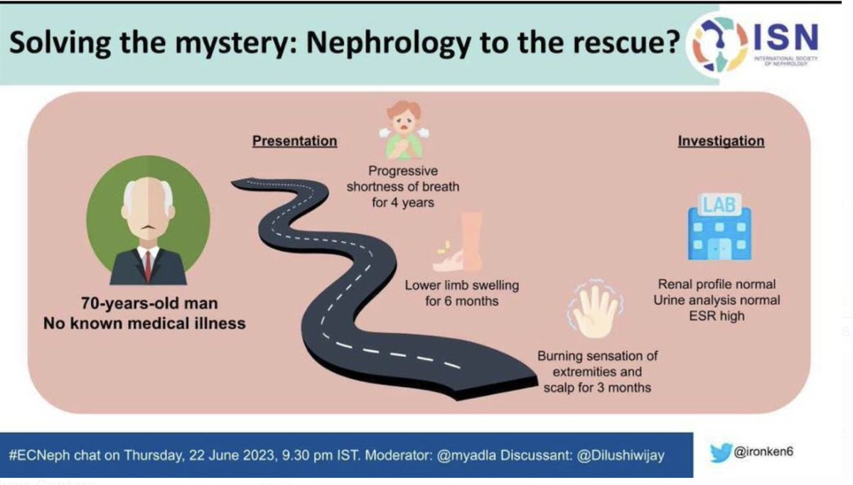 Join on 22nd June 2023 for another interesting #ECNeph case discussion 
Discussant :@Dilushiwijay 
Moderator :@myadla 
@ISNkidneycare
