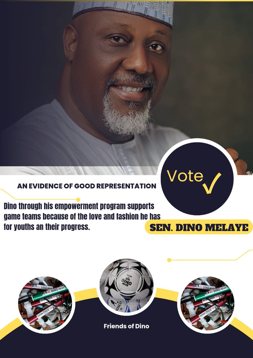 A new Kogi is possible.

Let's SUPPORT DINO MELAYE

Let's VOTE DINO MELAYE 

@OfficialPDPNig @pdpvanguard, @pdpnewgen, @PDP_NEWMEDIA, @pdp_connect
@kogireports
@IsahAbdullatif
@_dinomelaye
#DinoIsComing #OneKogiOneDestiny #Dino4Governor #KogiSaiDino #PDP #TheTimeIsNow  #Kogi4Din