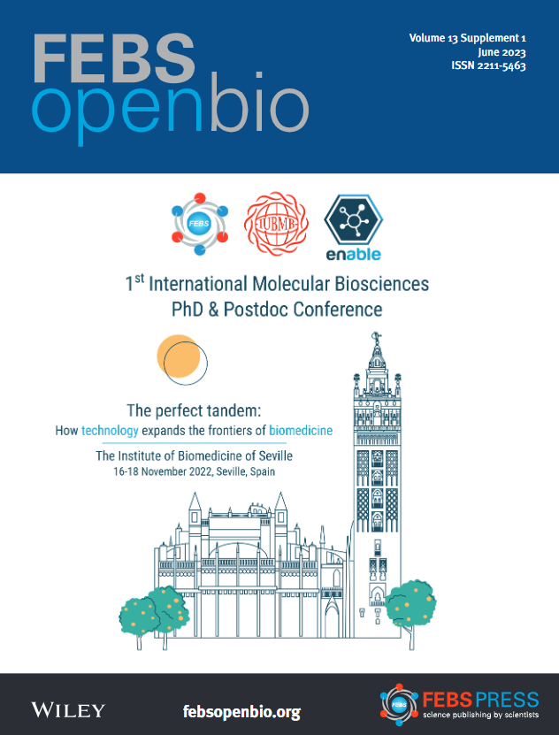 FEBSOpenBio's tweet photo. 📣You can now find the meeting report &amp; abstract book of the FEBS-IUBMB-ENABLE 1st International Molecular Biosciences PhD &amp; Postdoc Conference from Nov 2022 at @ibis_sevilla in our new Supplement Issue

👉https://t.co/XIeew1xKBK

#ENABLEConference @ENABLE_conf 
@FEBSnews @iubmb https://t.co/z5inYN51G3