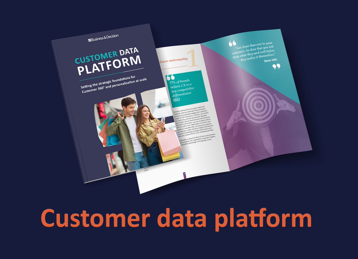 📄 [ #Whitepaper] Dive into Customer Data Platforms ( #CDP ) and revolutionize customer understanding and personalization at scale. 
💡 Download our White Paper today to gain insights into customer needs and preferences!
businessdecision.com/be-en/news/whi…