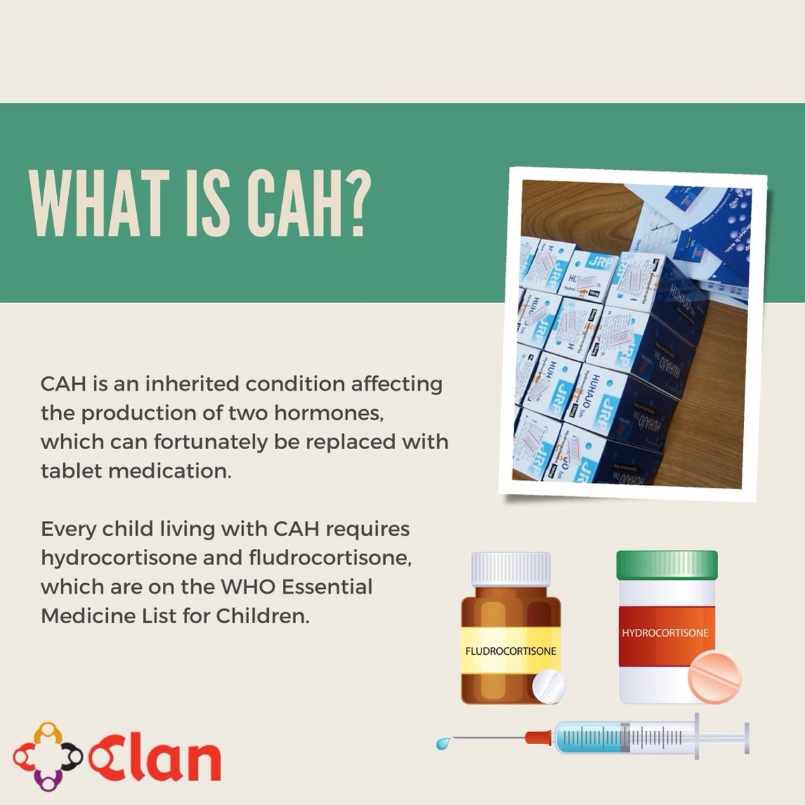 June is #CAHAwarenessMonth &amp; a great time to focus on the vital importance of affordable access to essential medicines for all children living with #NCDs 

Many thanks to all <a href="/mates4kids/">mates4kids</a> working so hard to reduce the preventable mortality associated with #CAH #Equity #WeAreCAH