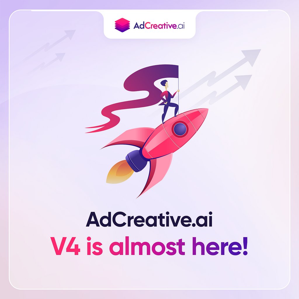 Ready or not, here it comes! 🚀 
AdCreative.ai V4 is about to launch, promising more speed, innovation, and guaranteed success in crafting ads for your business. 🎯✨ 
Stay tuned for the ultimate tool. Trust me, the wait will be absolutely worth it! 🌟💼 
#AdCreative