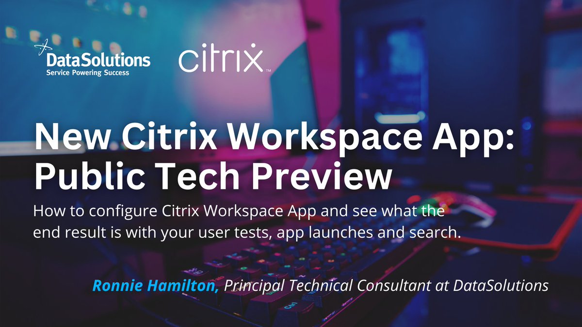 In our latest blog, @RonnieDOTie takes a look at how to enable the new look & feel of @CitrixWorkspace in a public tech preview. ➡️ bit.ly/43q48h3
#citrix #citrixpartners #citrixworkspace #citrixworkspaceapp #citrixupdate #itchannel @citrix