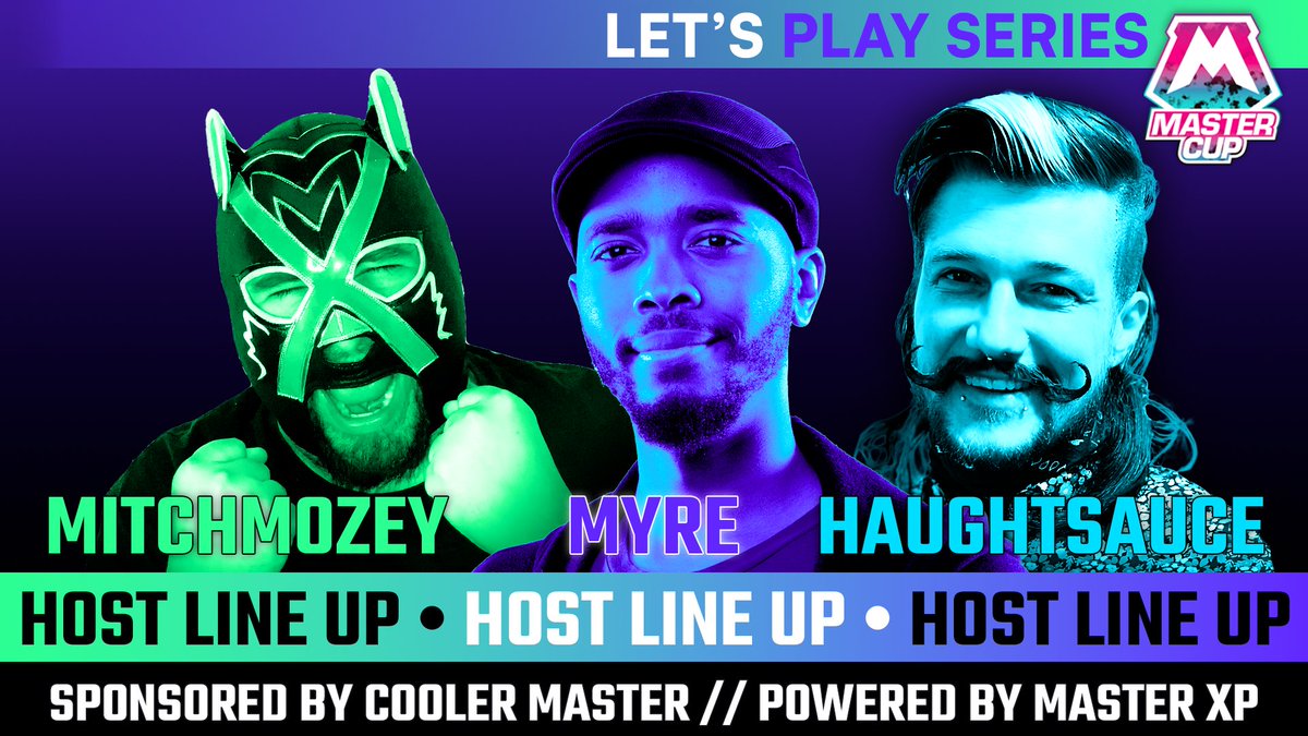 Get ready to level up your gaming experience with #MasterCup streams this Friday:

7 PM CEST - <a href="/Myre_Test/">Myre | Jerry OB</a>
1 PM PDT - <a href="/mitchmozey/">Gon/Mitch</a>
5 PM PDT - <a href="/_haughtsauce_/">haughtsauce 🔜 Casting something near you!</a>

🔴 Watch on twitch.tv/mastercup 

Sponsored by <a href="/CoolerMaster/">Cooler Master</a> 🔥🎮

#gaming #twitchtv