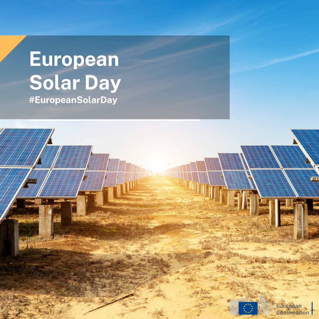 Energy4Europe's tweet image. The☀️ is shining on EU's energy future!

#DYK that the solar photovoltaics industry is expected to create 584,000 jobs 👷‍♂️👩🏽‍💼 by 2025, and around 1.1 million jobs by 2030?

On #EuropeanSolarDay, learn more about EU's solar strategy 👉 europa.eu/!Krhhtk