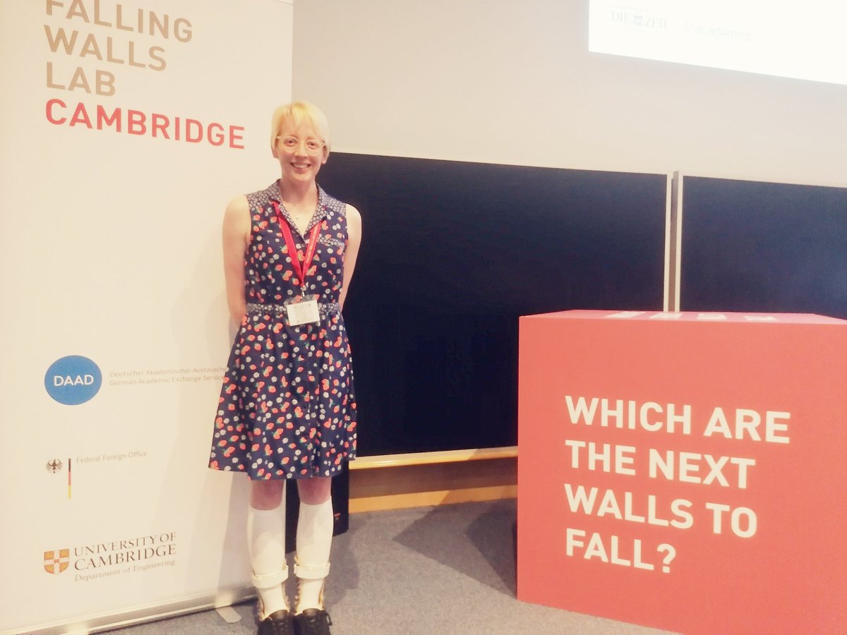 Excited to present today on behalf of <a href="/BristolUni/">University of Bristol</a> at #FallingWalls <a href="/Cambridge_Uni/">Cambridge University</a>! 🎉✨ 'Breaking the wall of... Joint #Hypermobility' 🦓 😁 #EhlersDanlosSyndrome #HEDS #HSD #whywedoresearch