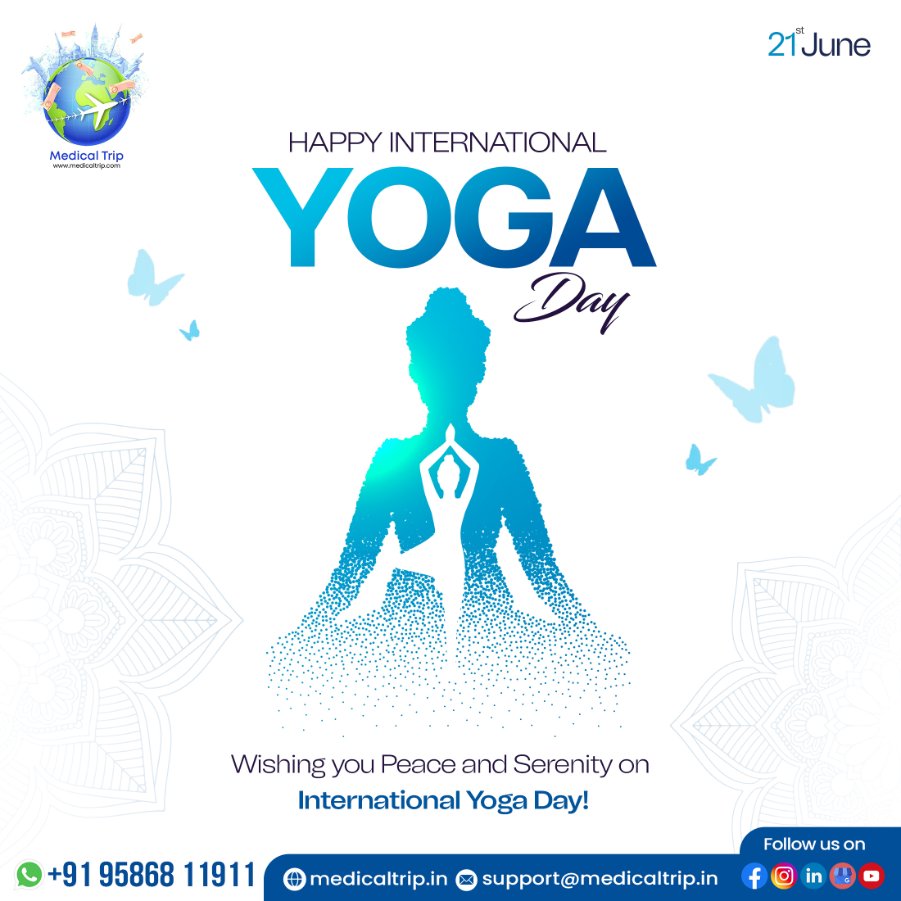 Medicaltrip2023's tweet photo. Find inner peace and unleash your yoga journey on International Yoga Day.
.
.
.
#internationalyogaday #yogajourney #innerpeace #yogacommunity #mindbodybalance #yogapractice #healthylifestyle #yogainspiration #yogaeveryday #namaste https://t.co/H8u7mRn03Z