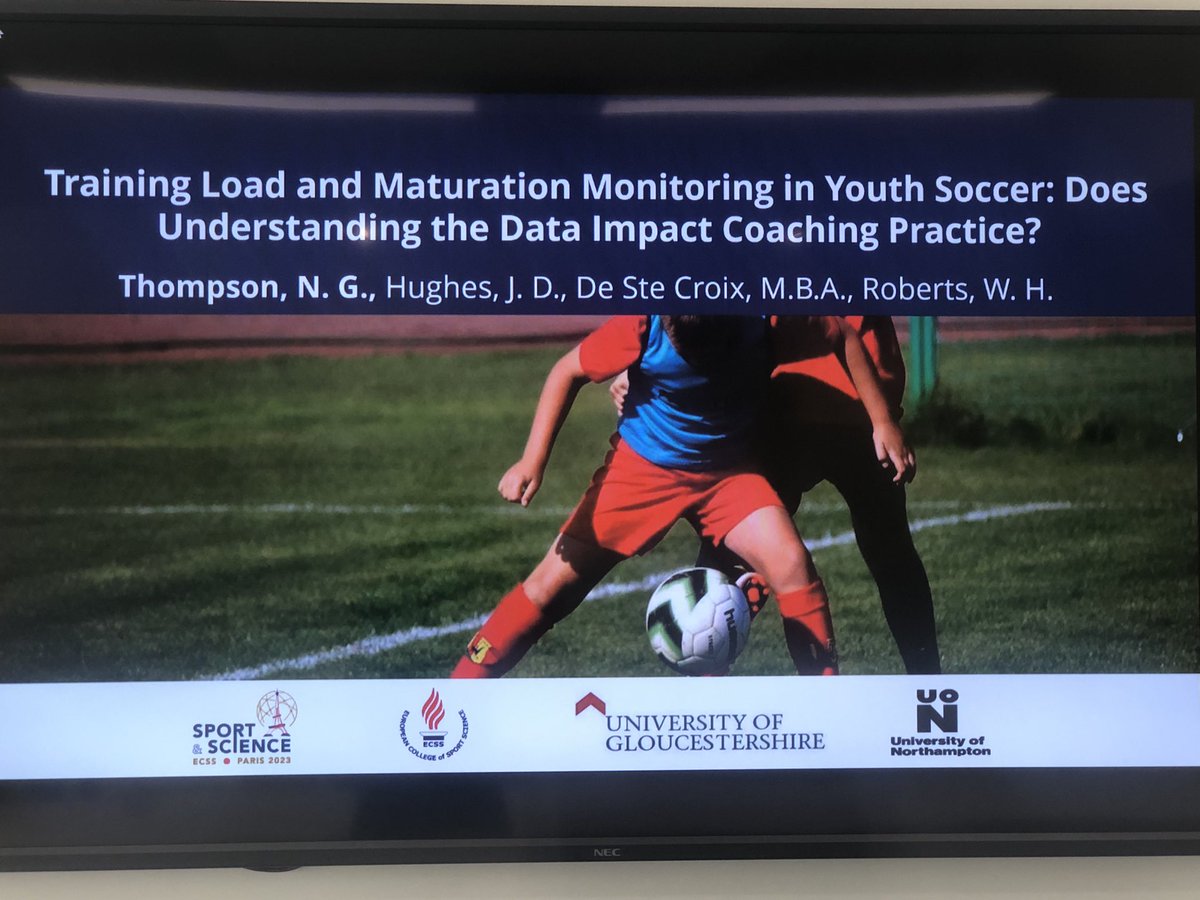 The club environment can help construct coaches knowledge of training load and maturation data 💡

If coaches at your club do not understand the data they may not effectively use the data as part of their coaching practice 💡 

Looking forward to discussing this <a href="/E_C_S_S/">ECSS</a> Paris!