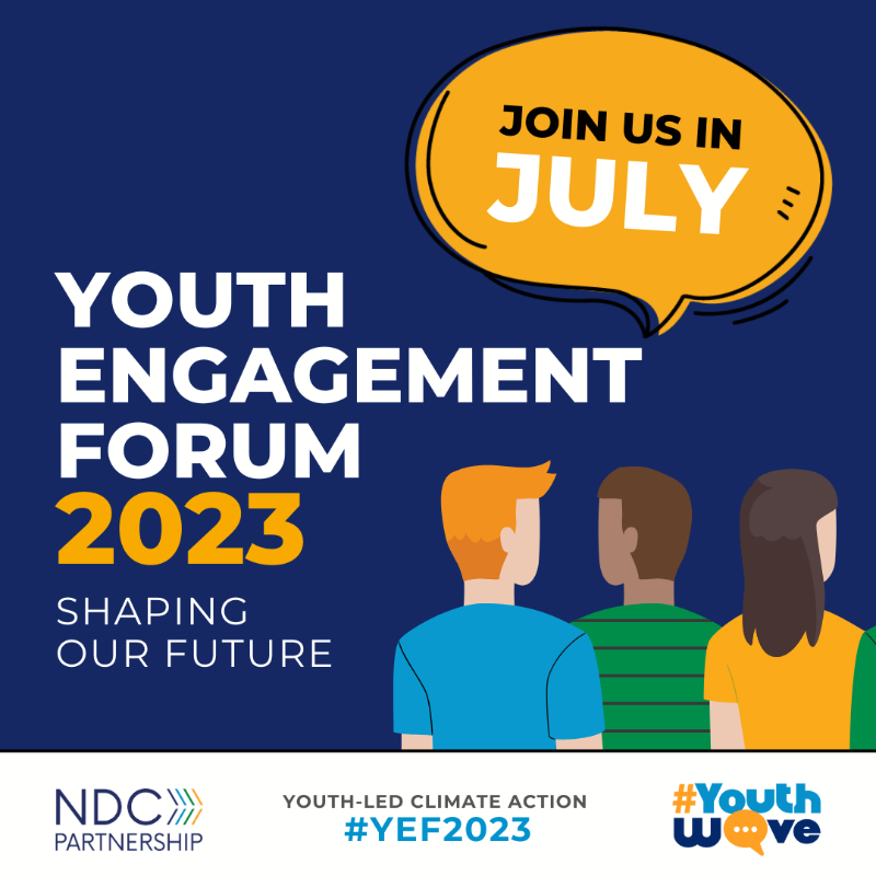 ComSecYouth's tweet photo. Hey #CommonwealthYouth! 🗣️

Do you want to be a catalyst for change by empowering #YouthVoices to advance #ClimateFinance for #ClimateAction? 

Join the conversation at the @ndcpartnership Youth Engagement Forum in July. #YEF2023