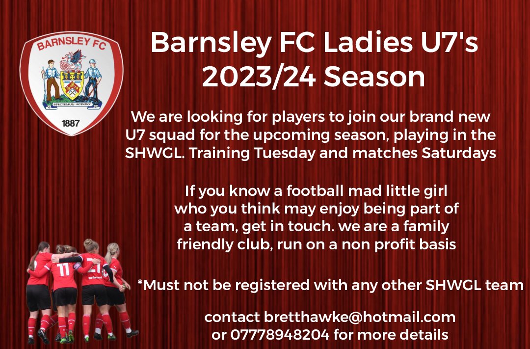 We are still looking to add players to our newly formed U7 and U8 teams as well as our existing U13, U14 and U16 teams. A great club, with a clear pathway to open age football within the club and an EPP with Reds in the community, offering up to 4 hours coaching per wk #youreds