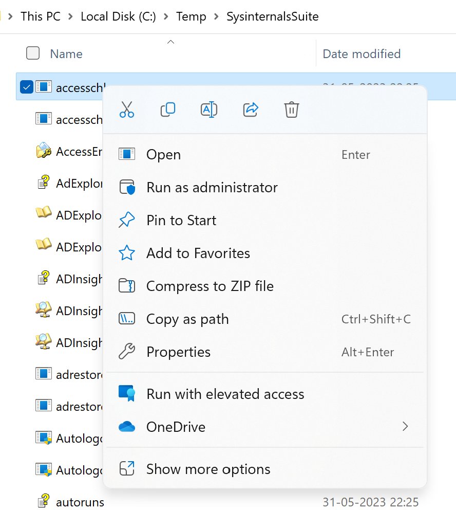 Have you seen that you can 'run with elevated access' when you right click using Intune Endpoint Privilege Management on #Windows11 #MSIntune #IntuneSuite #EPM