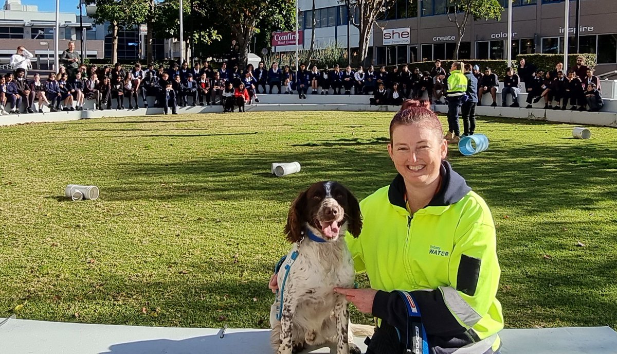 Blacktown Council (@blacktowncc) on Twitter photo In Blacktown City, winning ideas from local school students, creating an action plan to improve waterway health in the Blacktown Big Ideas Challenge. Joey, the Leak Detection Dog showing how Sydney Water is solving water challenges locally. <a href="/future_anything/">Future Anything</a> <a href="/SydneyWaterNews/">Sydney Water</a> In Blacktown City, winning ideas from local school students, creating an action plan to improve waterway health in the Blacktown Big Ideas Challenge. Joey, the Leak Detection Dog showing how Sydney Water is solving water challenges locally. <a href="/future_anything/">Future Anything</a> <a href="/SydneyWaterNews/">Sydney Water</a>