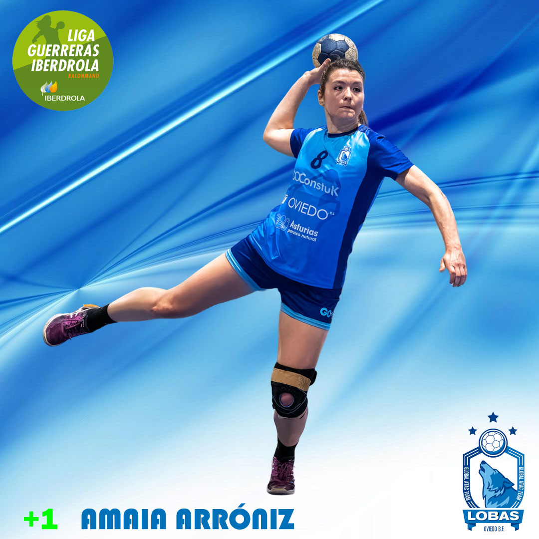 ¡Otra pieza más para nuestra plantilla 2023-2024! La lateral @AmaiaArroniz10 también continuará vistiendo de azul una temporada más lobasglobalatacoviedo.com/2023/06/21/ama… #SheLovesHandball #LigaGuerrerasIberdrola #lobas #yocreOBF