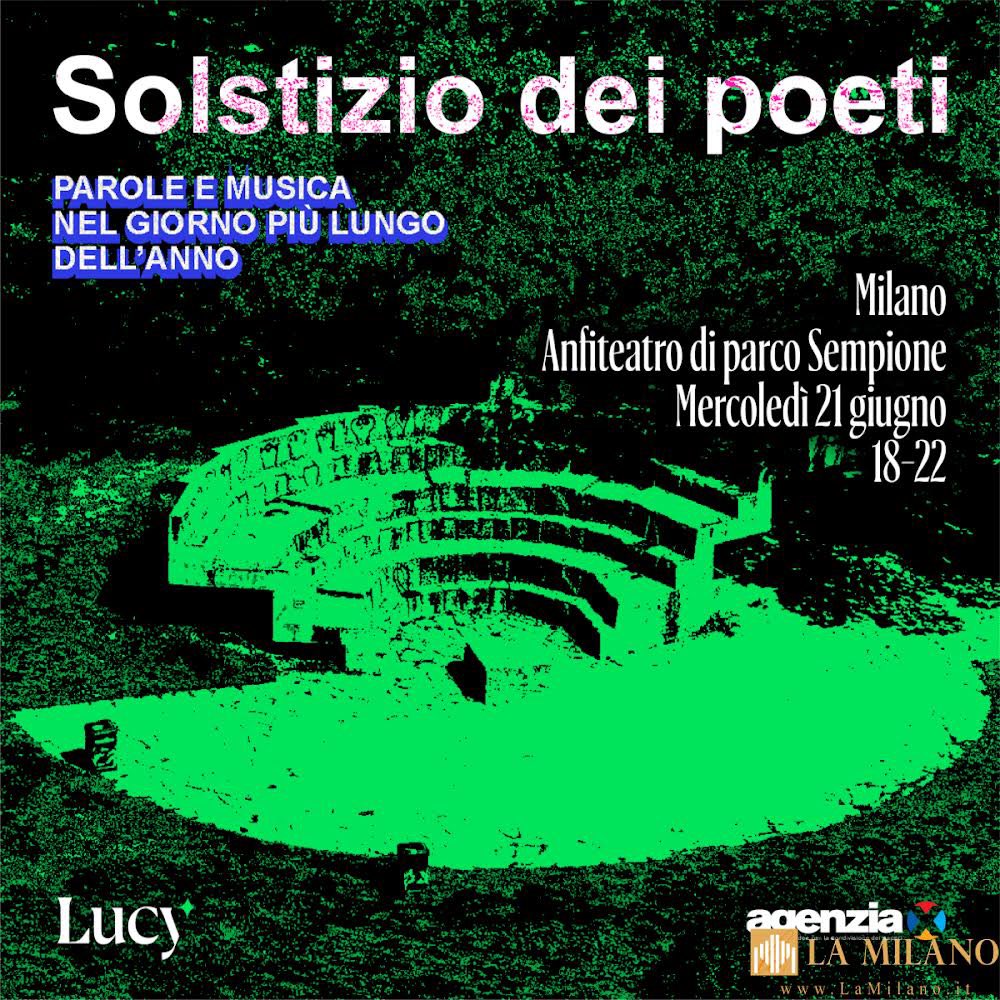 Quattro ore di poesia nel giorno più lungo dell’anno. Questa sera #21giugno il #Solstizio dei poeti con Lucy sulla Cultura e Quindici Palazzi ✨