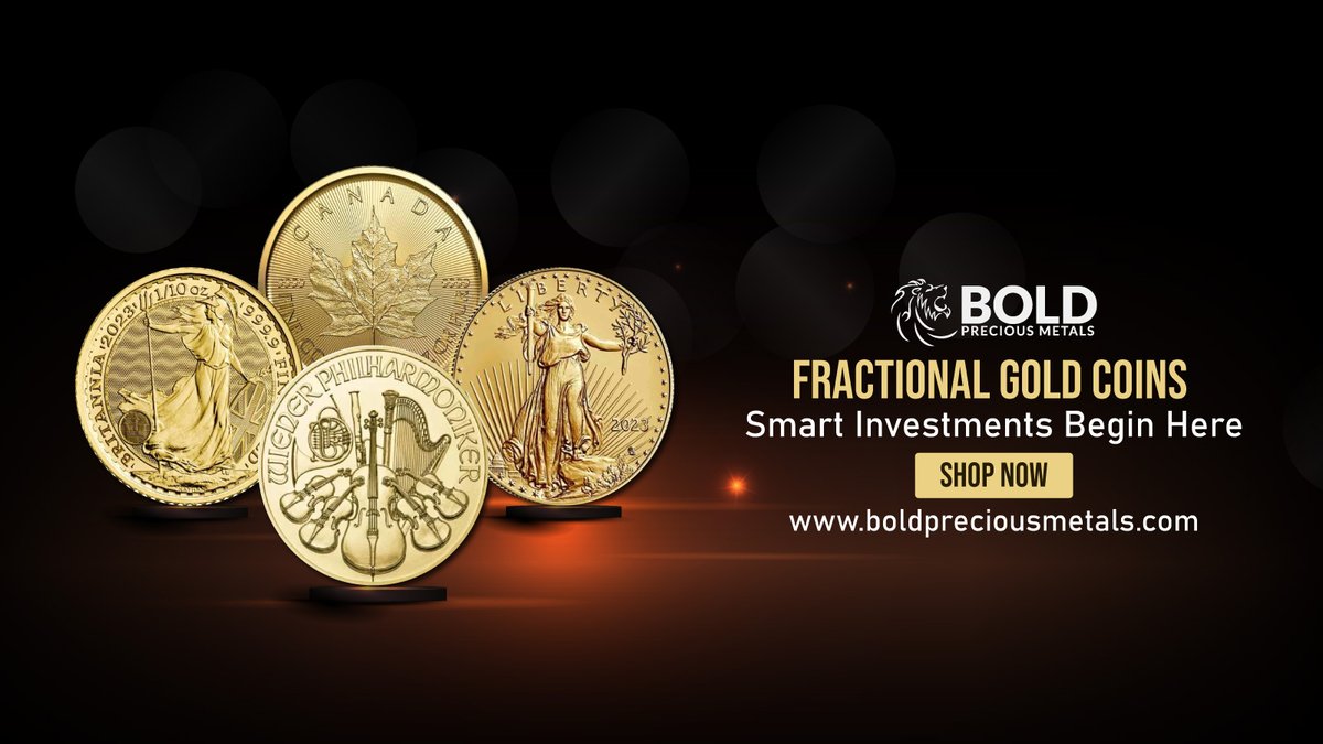 Small yet mighty, Fractional Gold Coins at Bold Precious Metals offer big opportunities for investors. Don't miss out on our exclusive deals. Shop Now!!

boldpreciousmetals.com

boldpreciousmetals.com/sale/fractiona…

#fractionalcoins #fractionalgoldcoins #BoldPreciousMetals #InvestInGold
